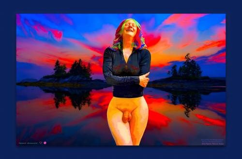 So cute, what a darling! Pansexual / Abrosexual Erotica Art Model Escort Davidina Mackenzie is on nudevista Canada a lot.